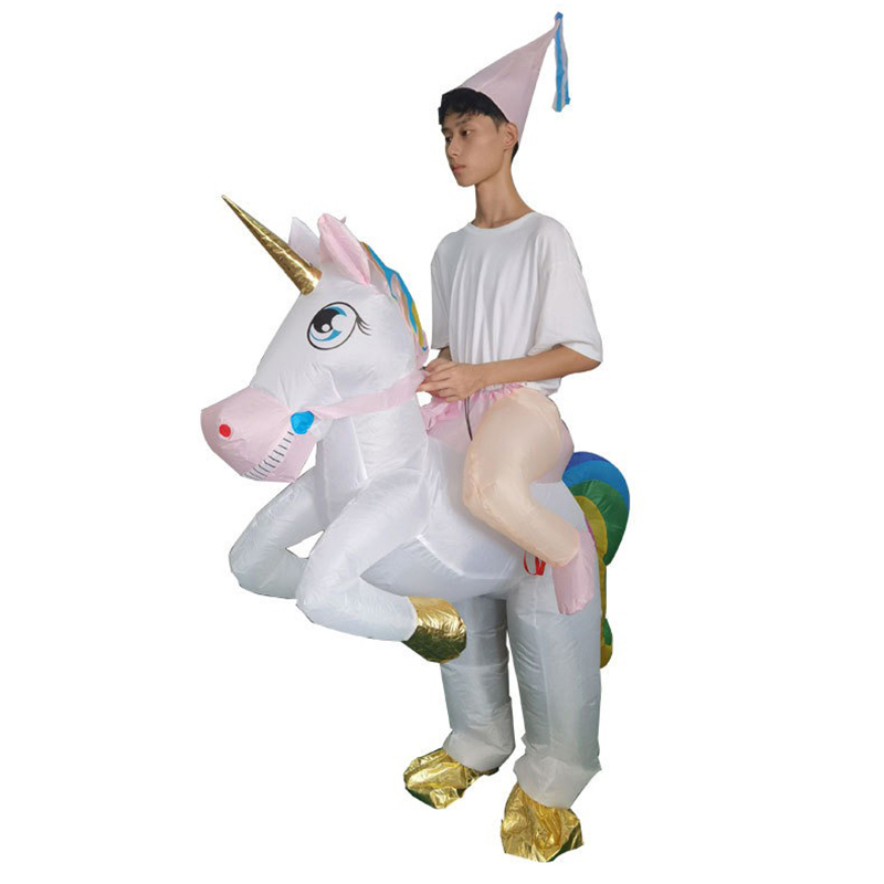 Cosplay Prop Business - インフレータブルスーツユニコーンゲームパーク乗馬動物漫画人形コスチュームフェスティバルパーティービジネス活動コスプレ衣装小道具