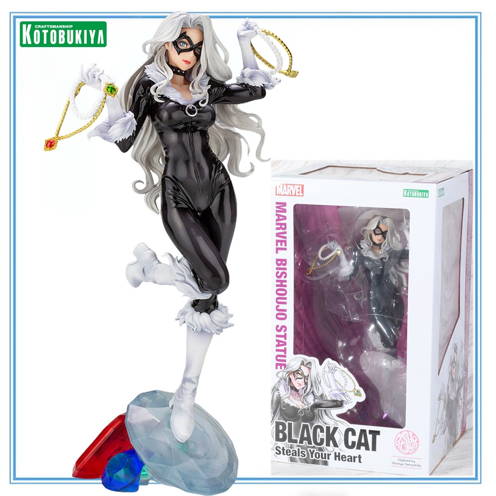 Kotobukiya Bishoujo - 100% オリジナル在庫ありコトブキヤ美少女像黒猫があなたの心を盗むコレクションシリーズモデル装飾モデルおもちゃ