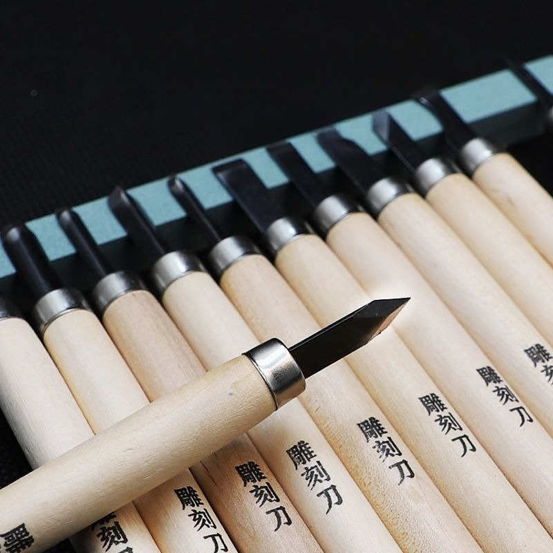 Craft Knife Set - 彫刻ナイフセット木版ゴムスタンプ初心者DIYハンドクラフトツール学生木彫り彫刻刀キット