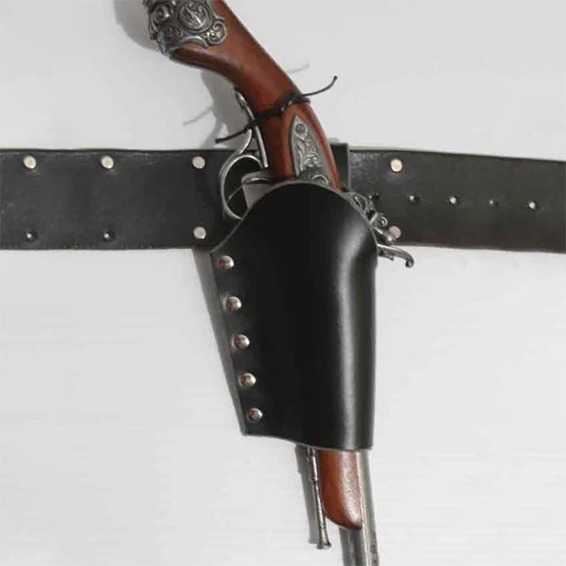Bloodborne Cosplay Prop - キャプテンフリントロックピストルホルスター、ルネッサンスバッカニアコスプレコスチューム、PUレザーガンホルダーポーチ、ウエスタンエクスプローラー、海賊、ラルプ