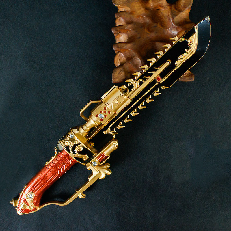 Bloodborne Cosplay Prop - 新しいデルタオペレーションズソーブレードナイフゲームグッズモデル金属製品コレクション22cmゴールデンアロイ安全ロールプレイング小道具