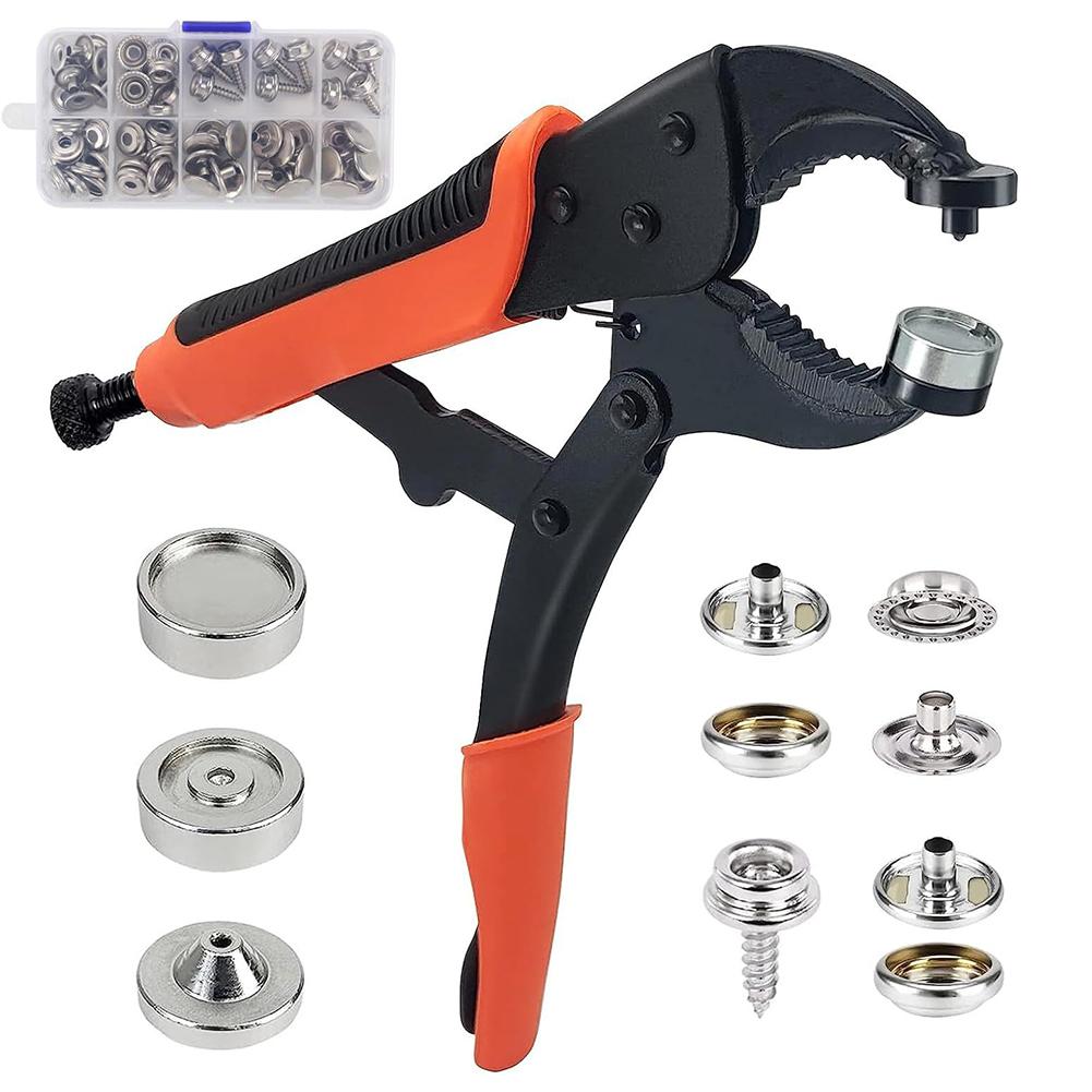 スナップファスナーペンチ ステンレス鋼製 調整可能なボタンプ - Snap Fastener Set のレビューと価格