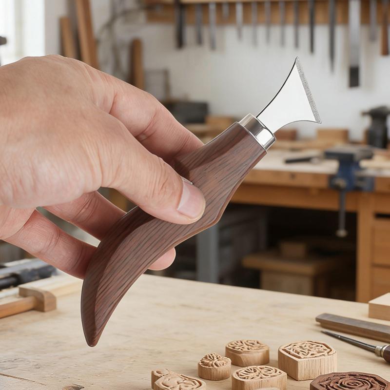 5個入り木彫りナイフセット、人間工学に基づいた木製ハンドル、 - Craft Knife Set のレビューと価格