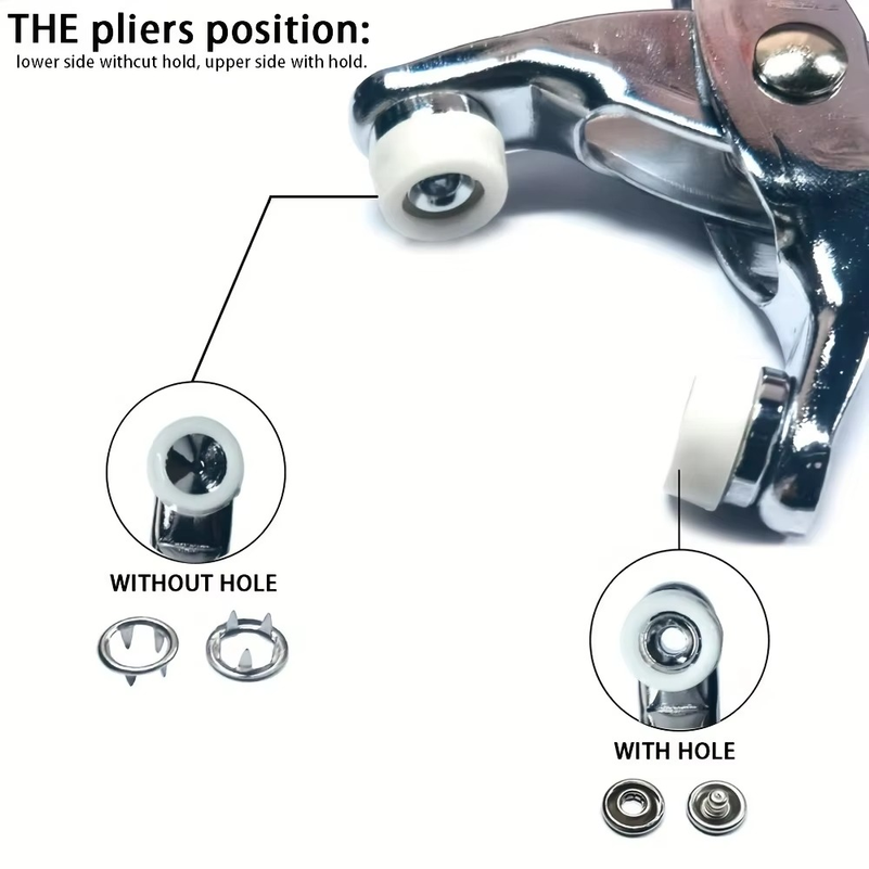 金属製の縫製用ボタン200個と、スナップボタン用プライヤー1 - Snap Fastener Set のレビューと価格