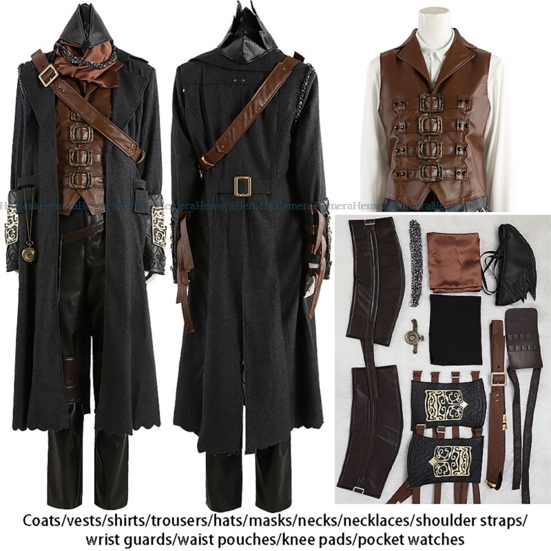 男性と女性のためのコスプレ衣装,アニメゲーム,ロールガーマン - Bloodborne Cosplay Prop のレビューと価格