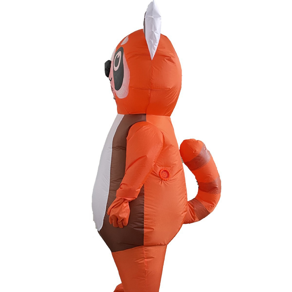 オレンジレッドパンダインフレータブルスーツフルカバーフェステ - Cosplay Prop Business のレビューと価格