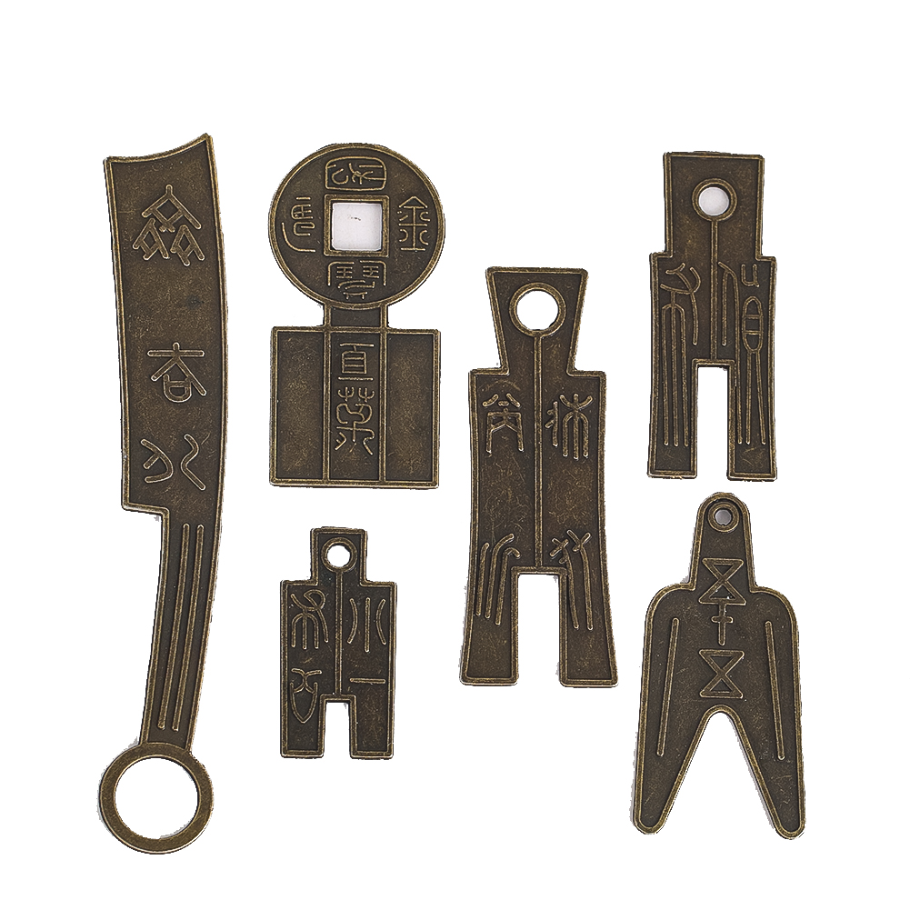 6 ピース/セット古代中国ナイフコインコレクション置物ミニチ - Craft Knife Set のレビューと価格