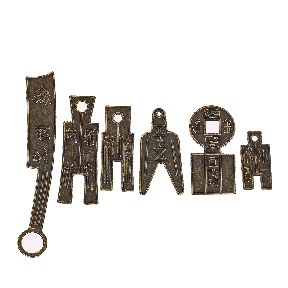 6 ピース/セット古代中国ナイフコインコレクション置物ミニチ - Craft Knife Set のレビューと価格