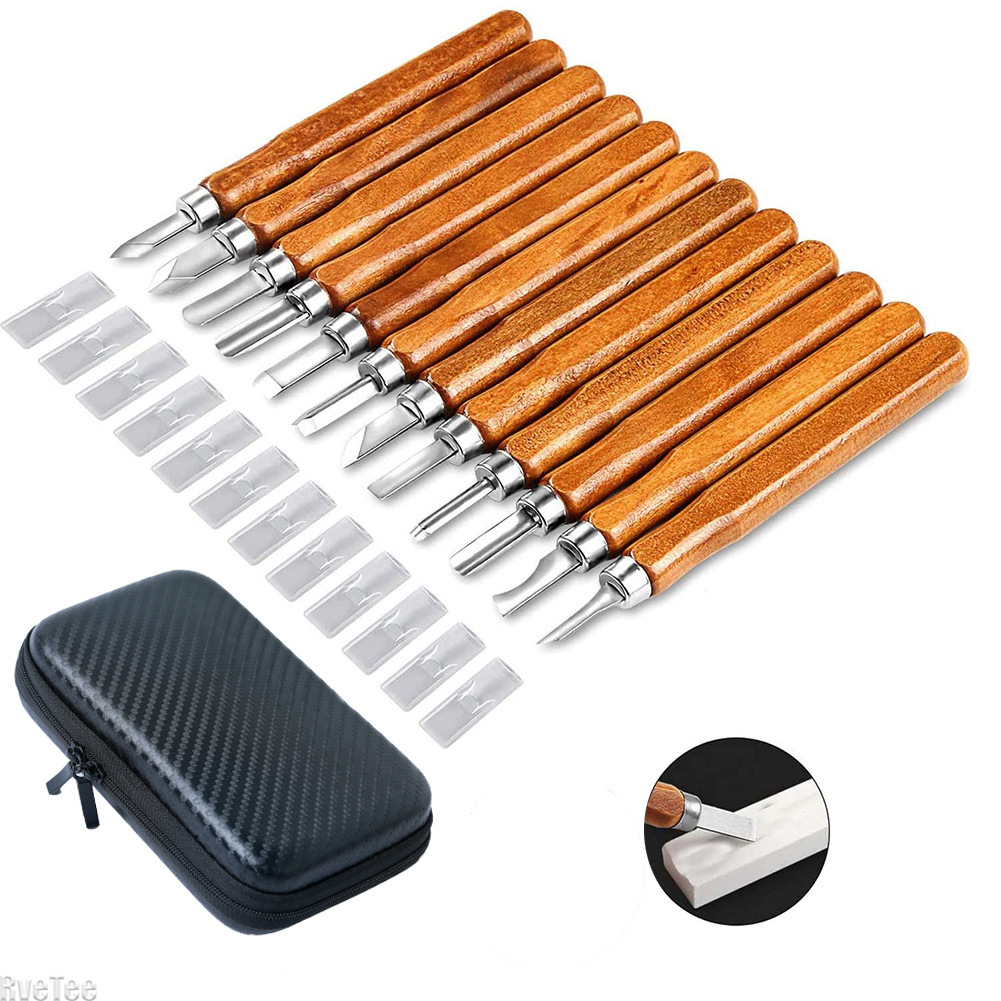 12 個 SK2 木工彫刻ツールセット バッグ付き砥石 HR - Craft Knife Set のレビューと価格