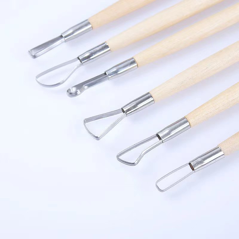 6 個木製ハンドルワックス陶器粘土彫刻彫刻ツール DIY 陶 - Craft Knife Set のレビューと価格