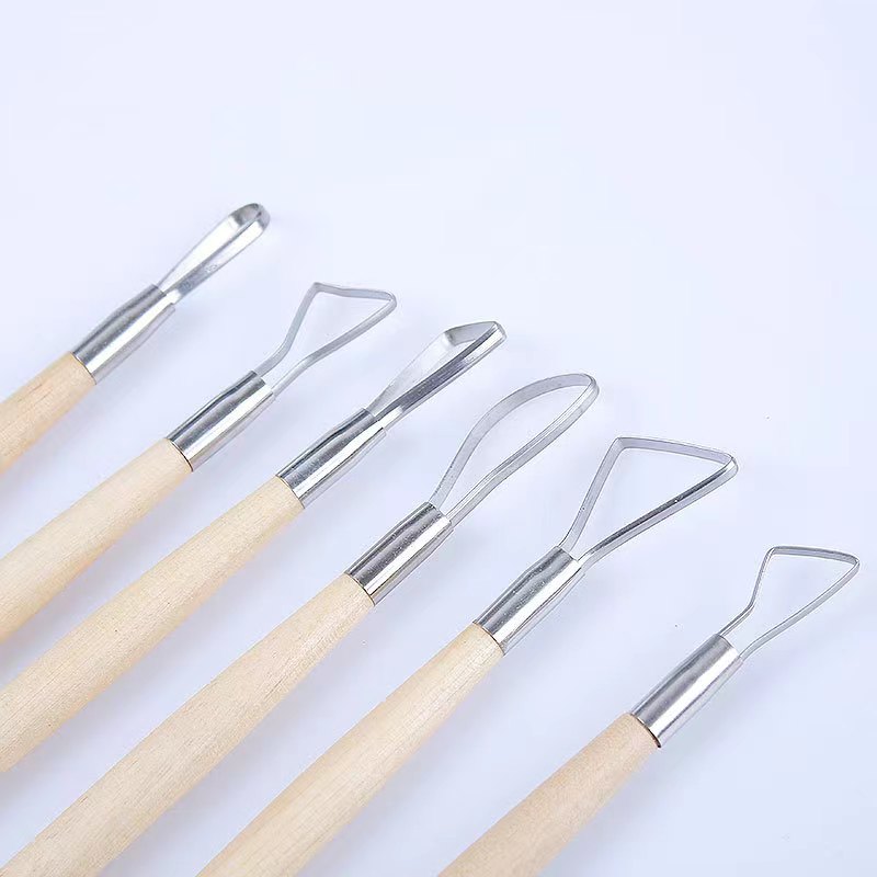 6 個木製ハンドルワックス陶器粘土彫刻彫刻ツール DIY 陶 - Craft Knife Set のレビューと価格